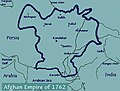 Durrani Empire (1747–1823 AD) in 1761 AD.