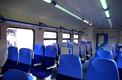 Вагон состава ЭД4М-0391 с мягкими креслами (для экспрессов и ускоренных поездов)