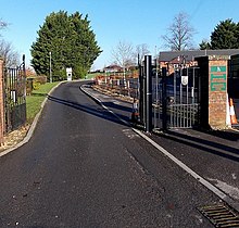 Entrance drive to Gillingham School main hall and arts centre (geograph 4291475).jpg