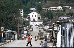 Main street and church of Ermera