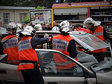 A demonstration of a vehicle extrication Extrication exercise (1).jpg