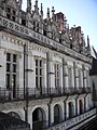 Façade coté Loire de l'aile Charle VIII au château d'Amboise