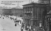 Fasada pałacu od strony placu Saskiego przed 1919