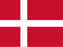 The flag of Denmark