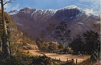 Strickland Avenue, Hobart, with Mount Wellington