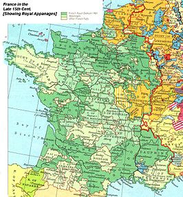 Frankrijk in de 15e eeuw.