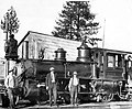 Lokomotive Nr. 3 im Nevada City Depot, 1913