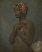 French School, A Black Woman, NG3250