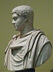 Der römische Kaiser Geta. Skulptur aus dem Puschkin-Museum, Nachbildung eines Originals aus dem Louvre