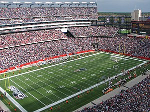 Gillette Stadium, home of the New England Patr...