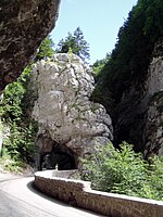 De Gorges de la Bourne, een van de smalle gorges aan de westzijde van de Vercors