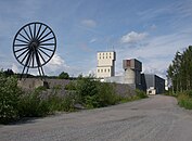 Grängesbergs gruvor, nedlagt 1989. Centralschaktet