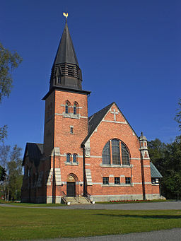 Hörnefors kyrka i juli 2010