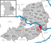 Lage der Gemeinde Irlbach im Landkreis Straubing-Bogen