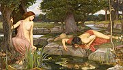 ジョン・ウィリアム・ウォーターハウス - Echo and Narcissus