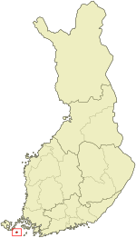 Location of Kökar in Finland