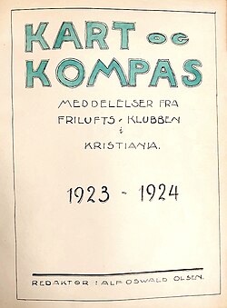 Medlemsbladet Kart og Kompas, 1923-1924