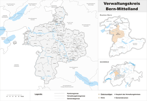 Karte von Vawoitungskroas Bern-Middlland