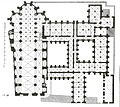 Grundriss von Kirche und Kloster 1832
