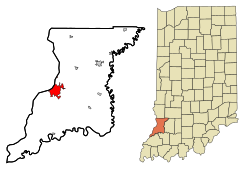 Location in the state of Indiana