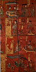 Lacquer screen from the tomb of Sima Jinlong (420-484)