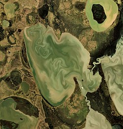 Jezero ze satelitu Sentinel 2 (2018)