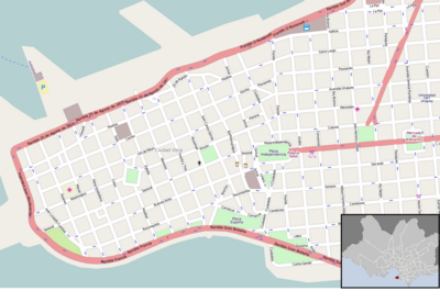 Location map Uruguay Montevideo Ciudad Vieja
