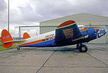 Hudson III, ex RAAF, operated by Adastra Aerial Surveys 1953-1972 Lockheed L-414 VH-AGS Adastra SYD 09.04.71 edited-2.jpg