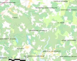 Champagnac-la-Noaille – Mappa