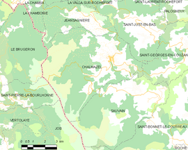 Mapa obce Chalmazel