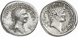 Marcus Antonius - Celopatra 32 BC 90020163.jpg