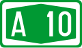 A10 motorway shield