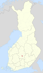 Lage von Muurame in Finnland