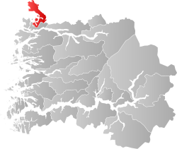 Map showing the location of Stad