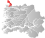 Selje markert med rødt på fylkeskartet