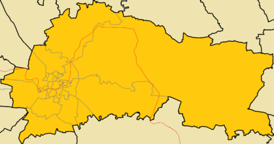 Location map Nicosia municipality with quarters