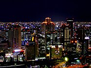 Night view from Umeda Sky Building