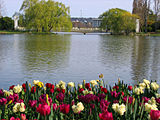 Parliament House across Lake Burley Griffen