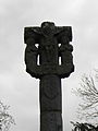 Croix de Sélédin : partie sommitale, une des faces (Crucifixion).