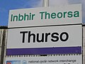 Bahnhofsschild Thurso