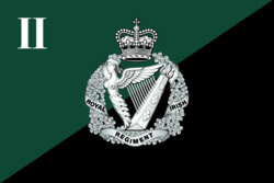 Флаг полкового лагеря, 2-й батальон, Королевский ирландский полк.png