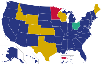 Republican Party presidential primary results by delegate roll-call, 2016.svg