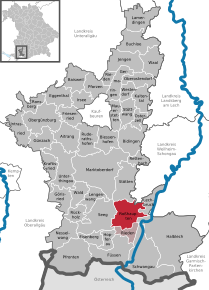 Poziția localității Roßhaupten