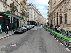 Der Stand von Vélib’ Métropole in der Nähe der Rue de Rivoli