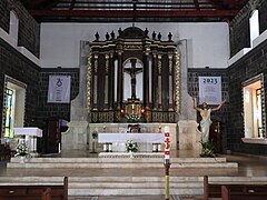 Saint John the Baptist Church Tabaco inside altar