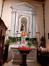 Santuàiu da Nostra Scignua de Puntelungu, Atâ laterâle de lerca, dedicàu a San Fransescu