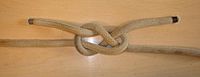 Single carrick bend[англ.], Single carrick bend.