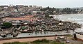 Fischerboote in Elmina, Blick vom Fort São Jorge da Mina, Februar 2005