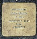 Stolperstein Max Marx, Gescher Bushaltestelle Fabrikstraße