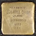 Stolperstein für Johanna Chaim (Flandrische Straße 1)